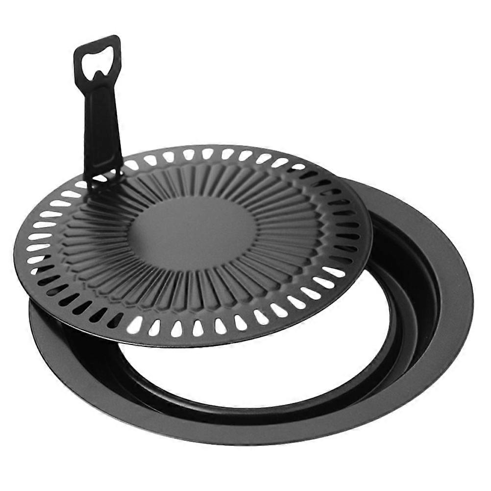 Grill Pan With Holes Non-Stick Coating Baking Broiling 30x23cm 1Set