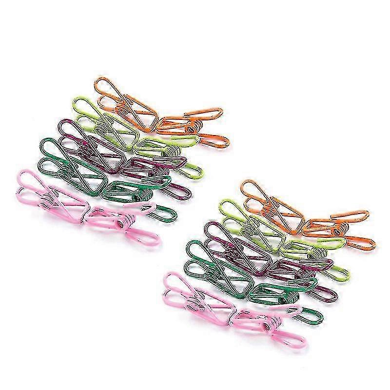 Multi-colored, Kitchen Clips,pvc-coated Steel Wire Clips For Clothes Line--