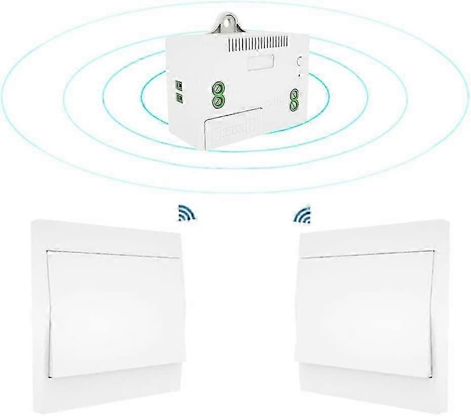 110-220V Wireless Light Switch and Receiver Kit Self-powered