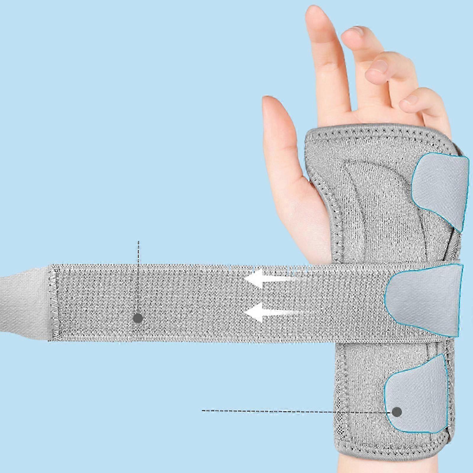 Karpaltunnel håndledsbøjle til senebetændelse arthritis, åndbar håndledsskinne bøjle natstøtte justerbare stropper tendinitis arthritis