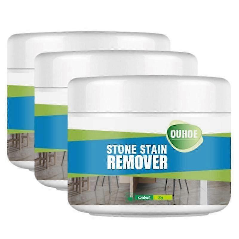 3x מסיר כתמי אבן גרניט קוורץ אריחי שיש כתמים עקשניים אבקת ניקוי עמוק טיהור חזק גרניט מנקה אבן