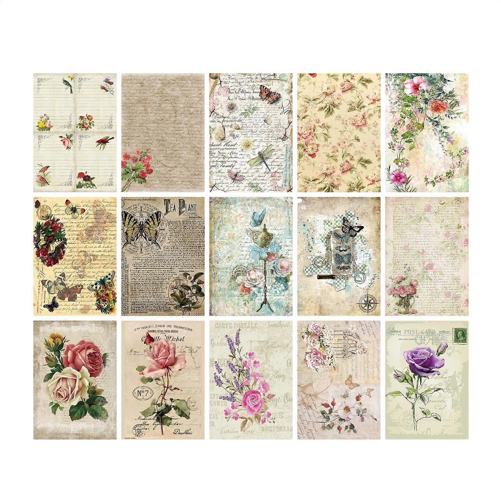 Vintage Scrapbook Accessories Kit for Junk Journal, Diary, and Album Embellishments