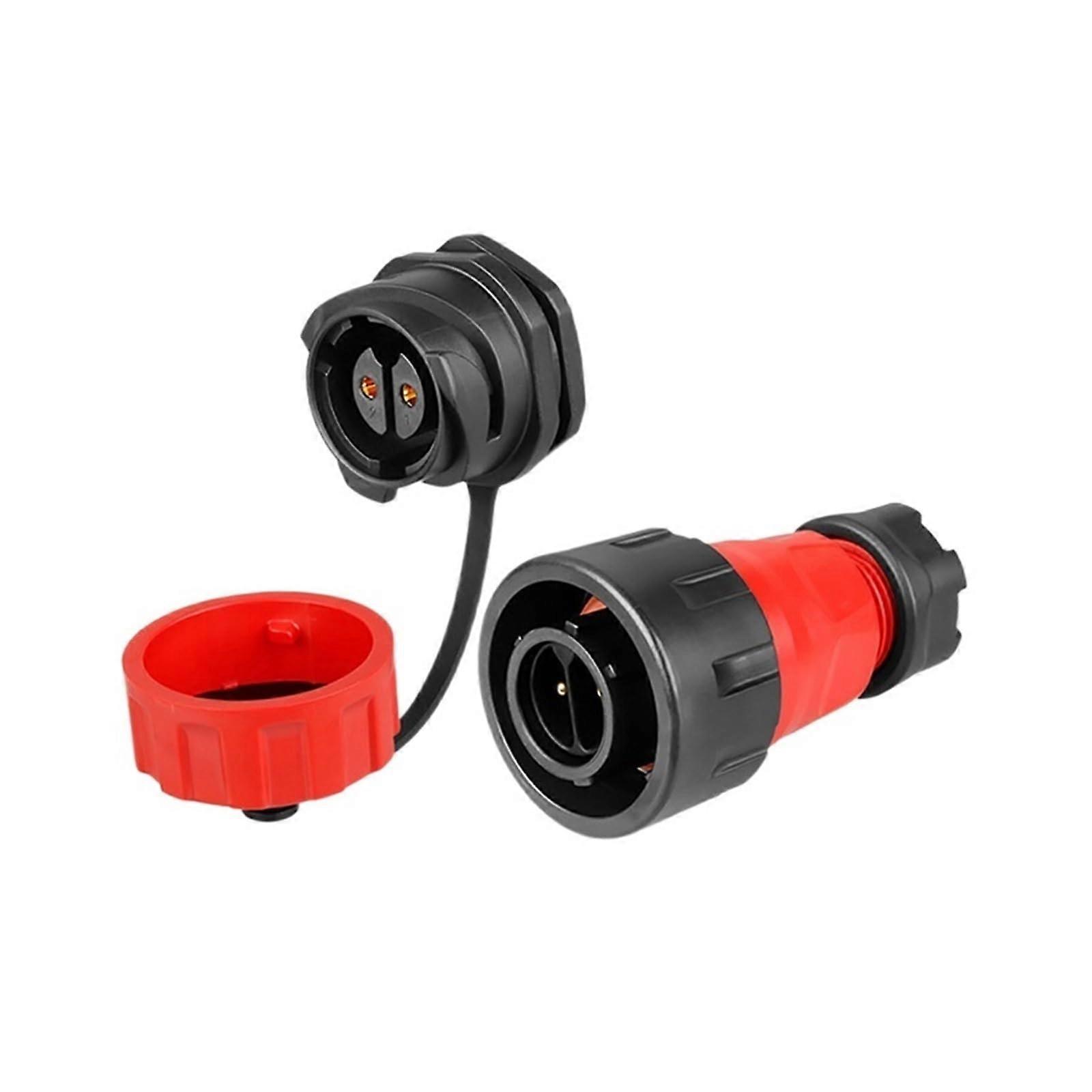 YM24 M24 Aviation 2pole socket, cable connection, power connection, suitable for MarineSolarMiningTractor KL43b (Male Plug)