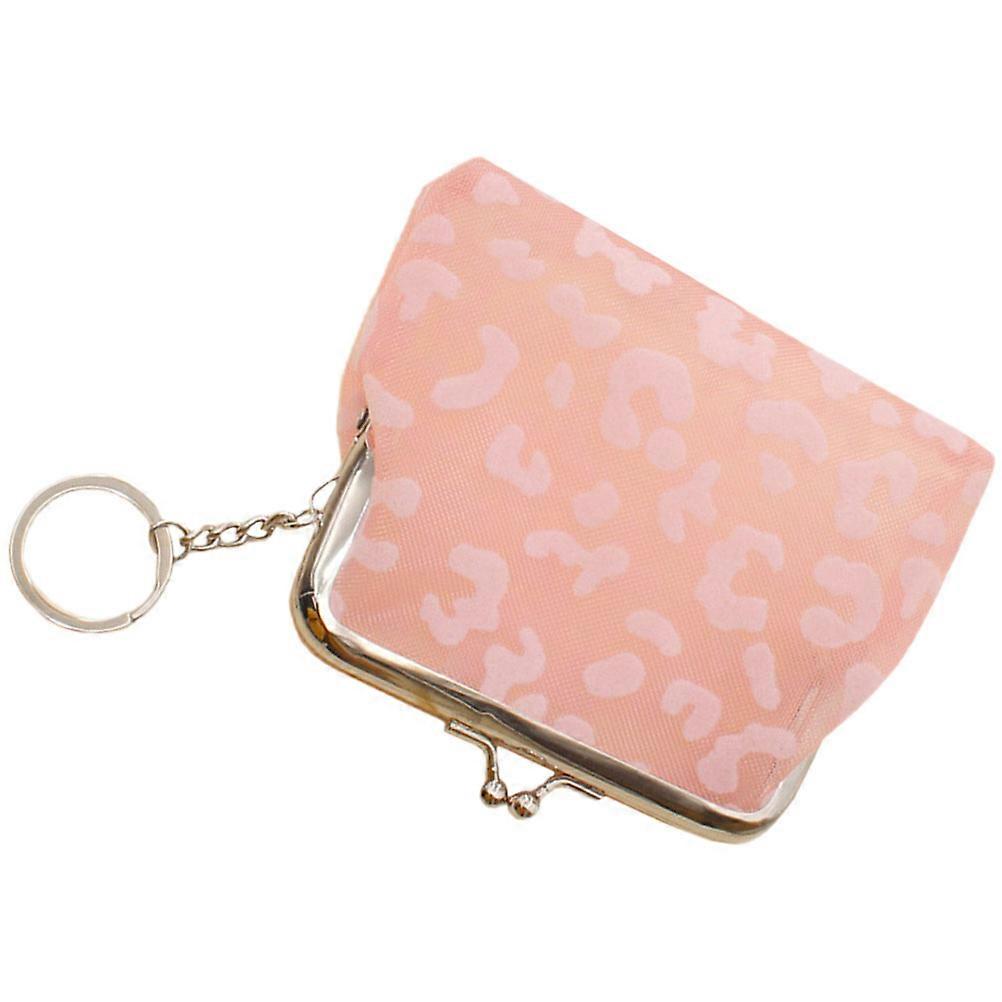 Small Change Purse With Zipper Keyring Pouch Pink 12X9CM For Outdoor Use By