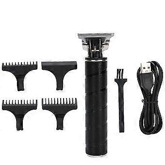 USB Charging Electric Hair Trimmer Hair Clipper Cutting Machine Hairdressing Tool BlackYMMR)