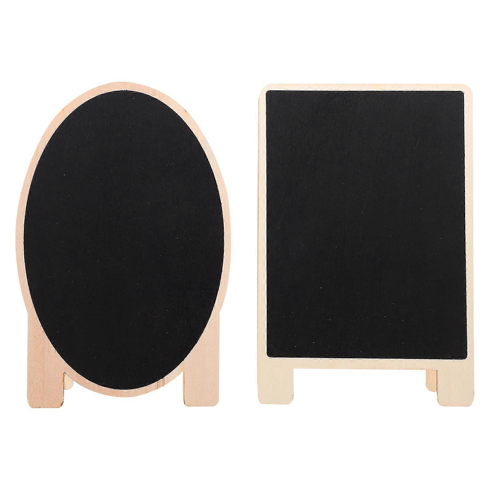 Message Chalkboard Sign Kids Bulletin Board Rectangular Shape Writing Hanging Decor 2Pcs
