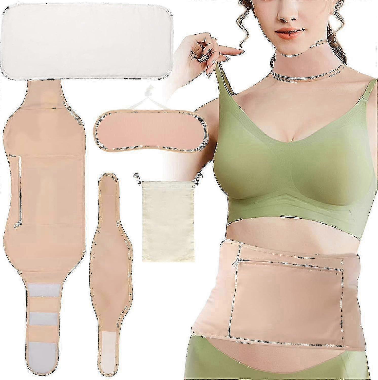 3pcs Castor Oil Pack Reusable Organic Castor Oil Pack Wrap Kit Compatible Neck Waist Mess Free Castor Oil Wrap With Adjustable Straps Castor Oil Pack