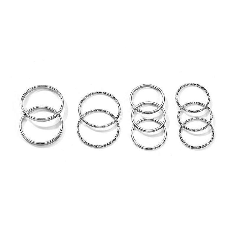 Boho Knuckle Rings Set Women - Gold Silver Stackable Rings