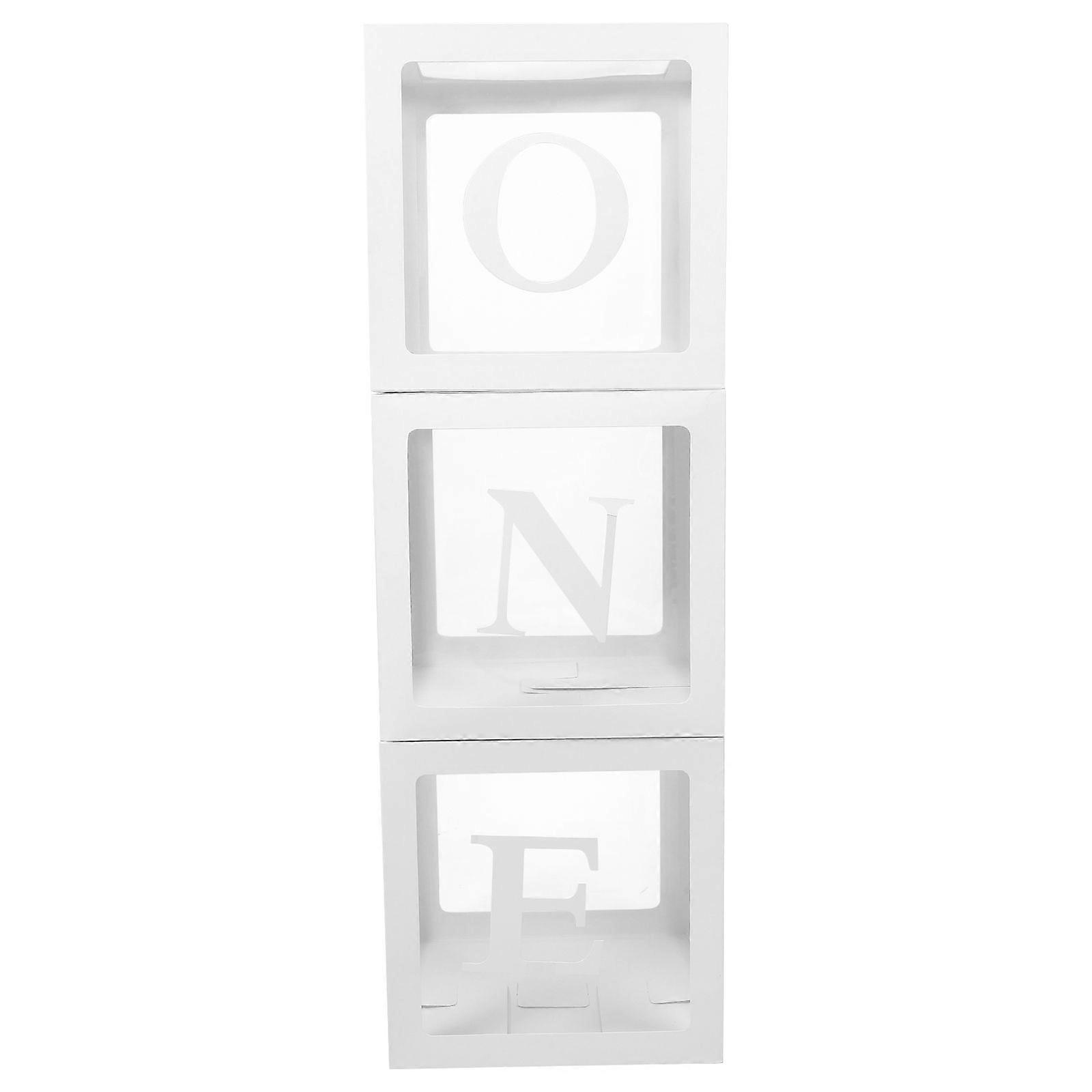 1 set of Birthday Party Balloons Boxes Decorative Balloon Boxes Party Photo Props