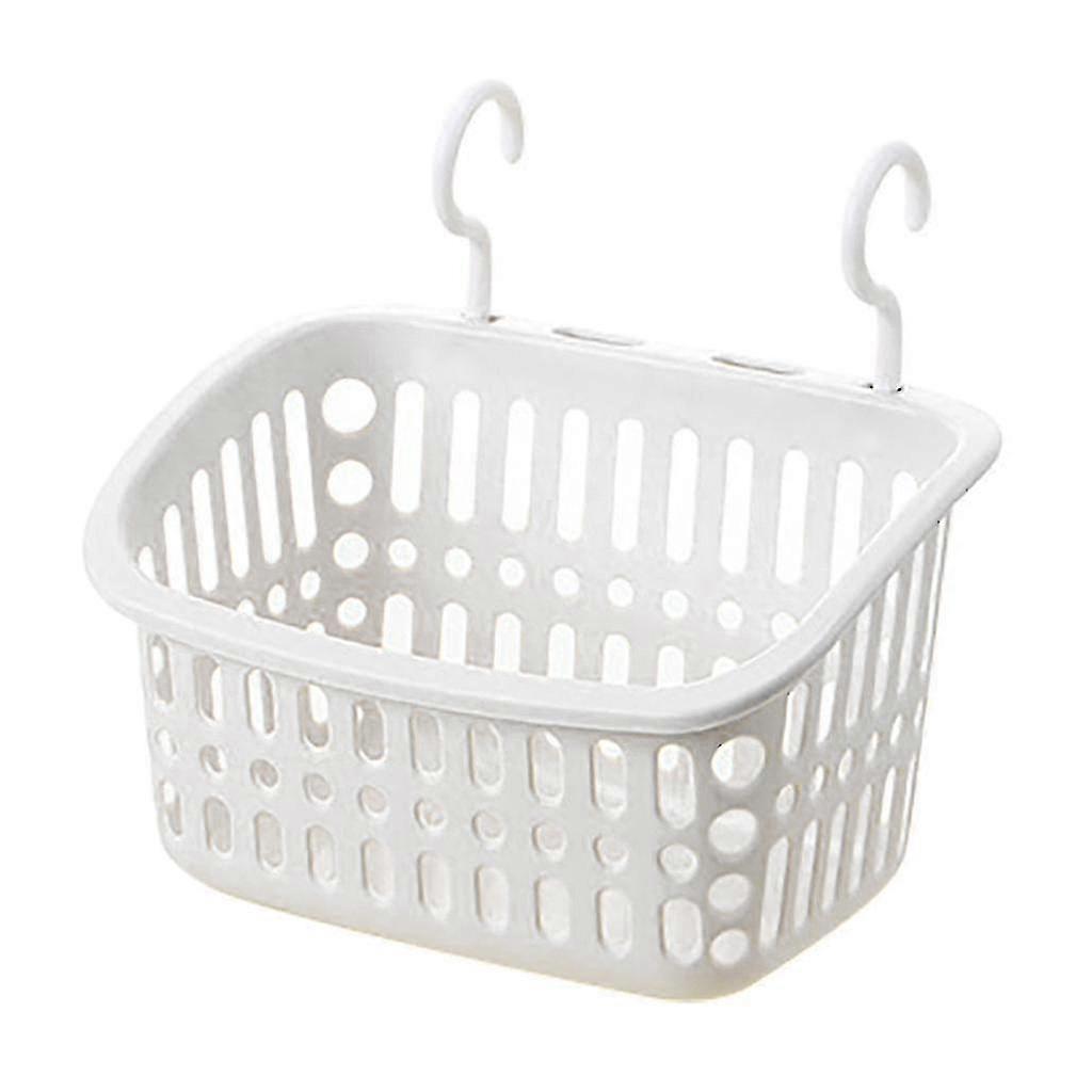 Plastic Hanging Shower Basket With Hook For Bathroom Kitchen Storage H
