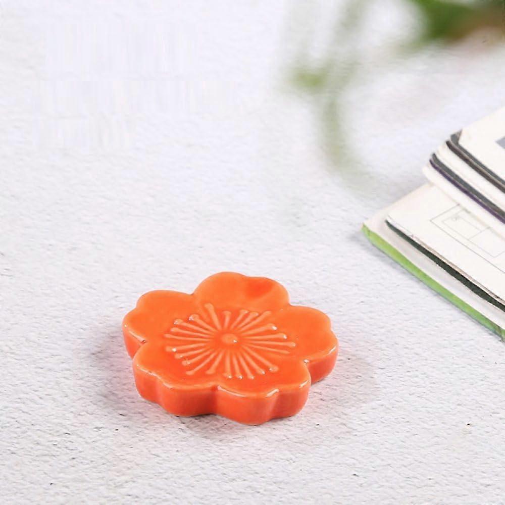 Essstäbchenhalter Ceramic Chopstick Rest 4 Pieces Cherry Blossom Design For Spoon Fork Chopsticks Table Decoration