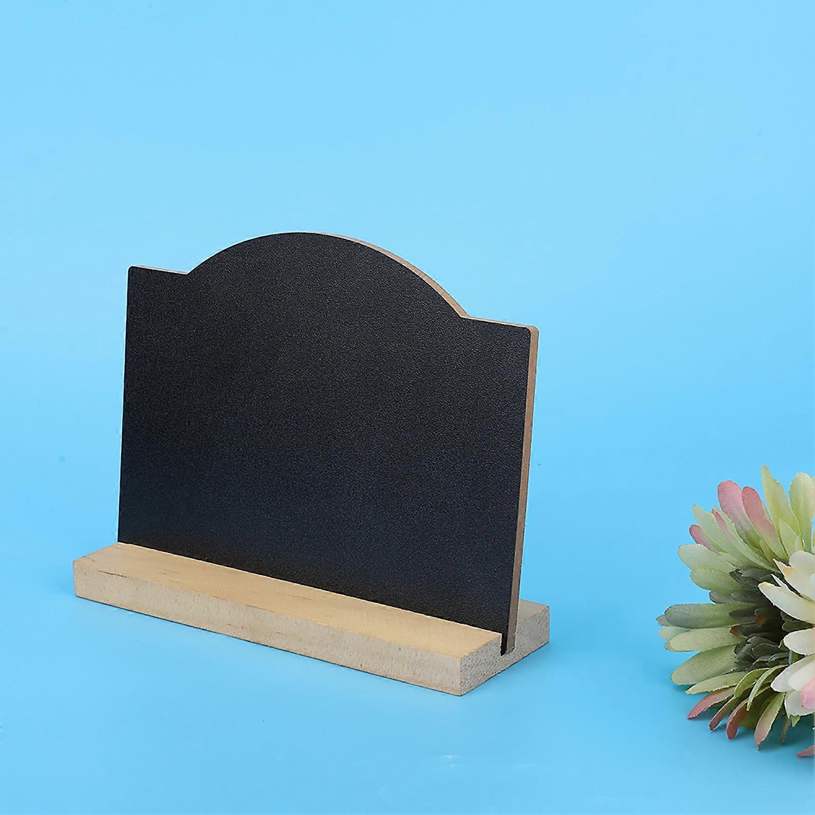 2Pcs Blackboard Home Coffee Decoration with 2Pcs Base Message Board Gift Ornaments