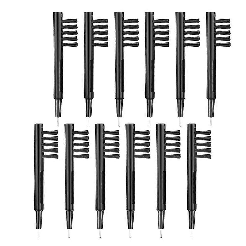 12pcs Hearing Aid Cleaning Brushes with Magnet Cleaning Tool