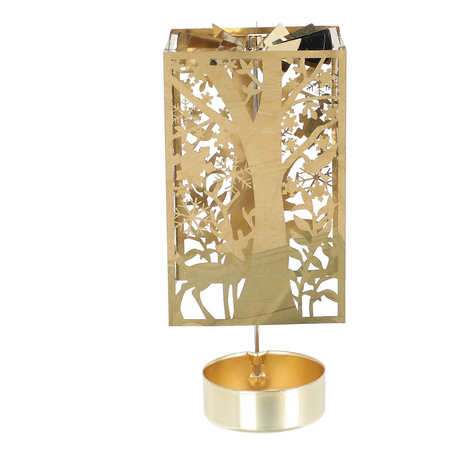 Creative Aroma Candlestick Golden 21x7cm Relaxing Atmosphere 1Pcs
