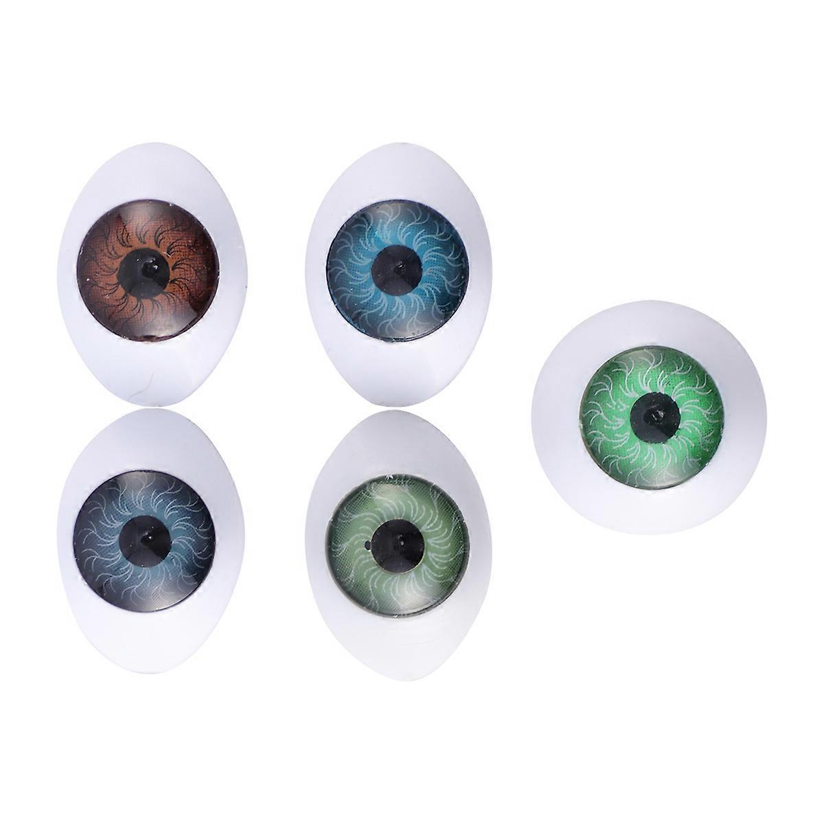 20pcs Mixed Halloween Acrylic Fake Round Eyes for DIY Crafts, Dolls, Phone Cases & Home Decor – Creative Simulation Design for School Projects