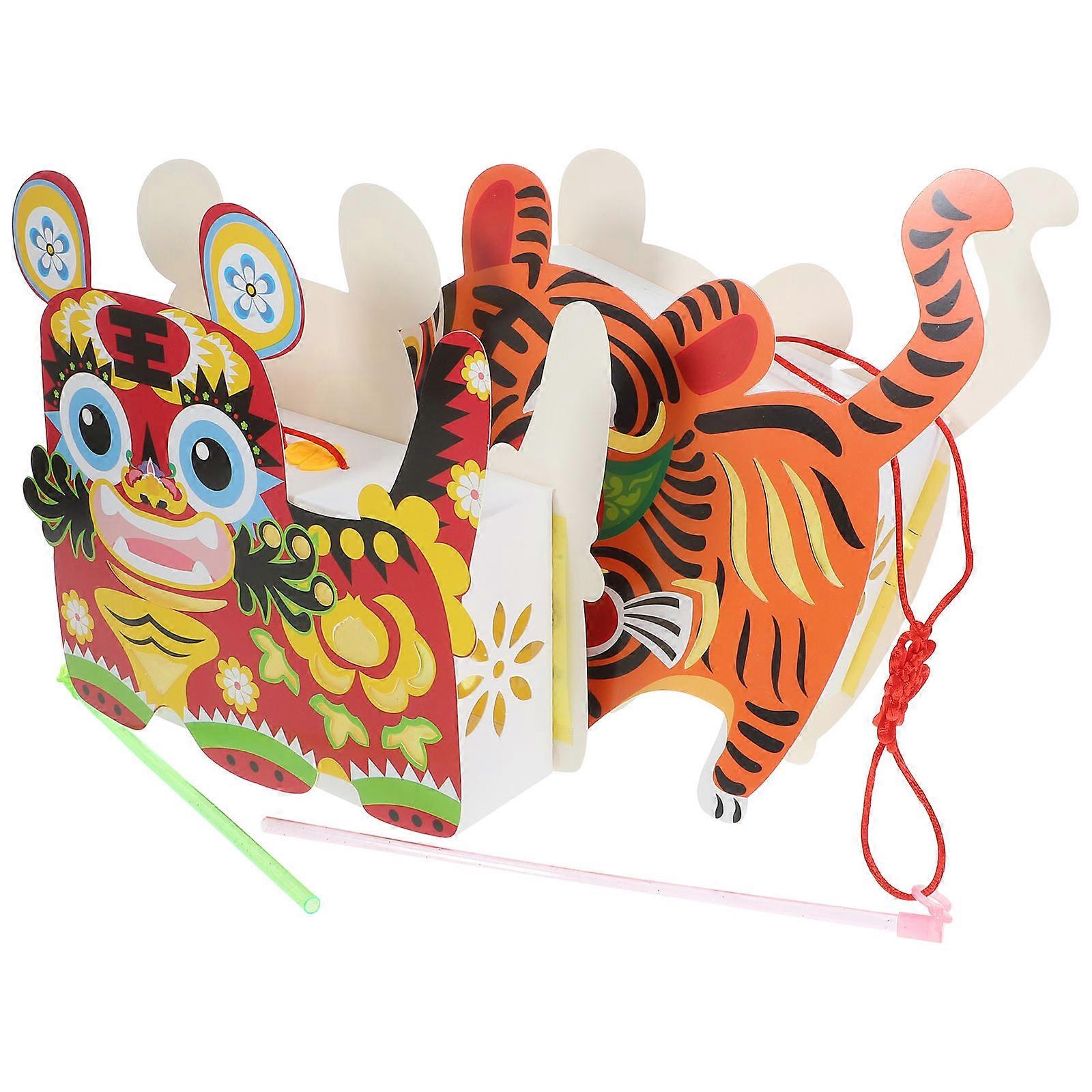 DIY Lantern for Decor with Projection Function and Festive Design 3 Sets