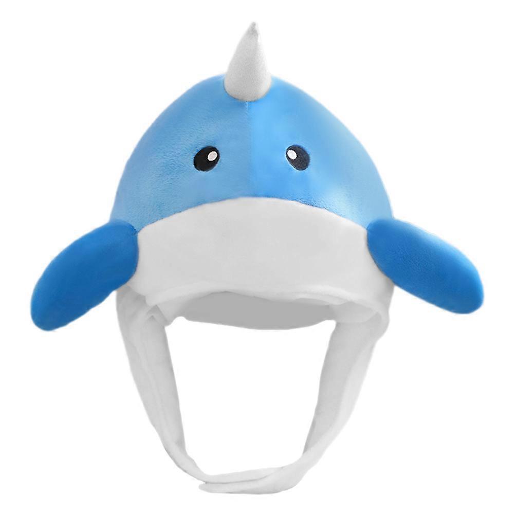 Halloween Hat Whale Costume Hat Funny Party Accessory 52.00X25.00X25.00CM Performance Accessory Plush Material 1Pcs