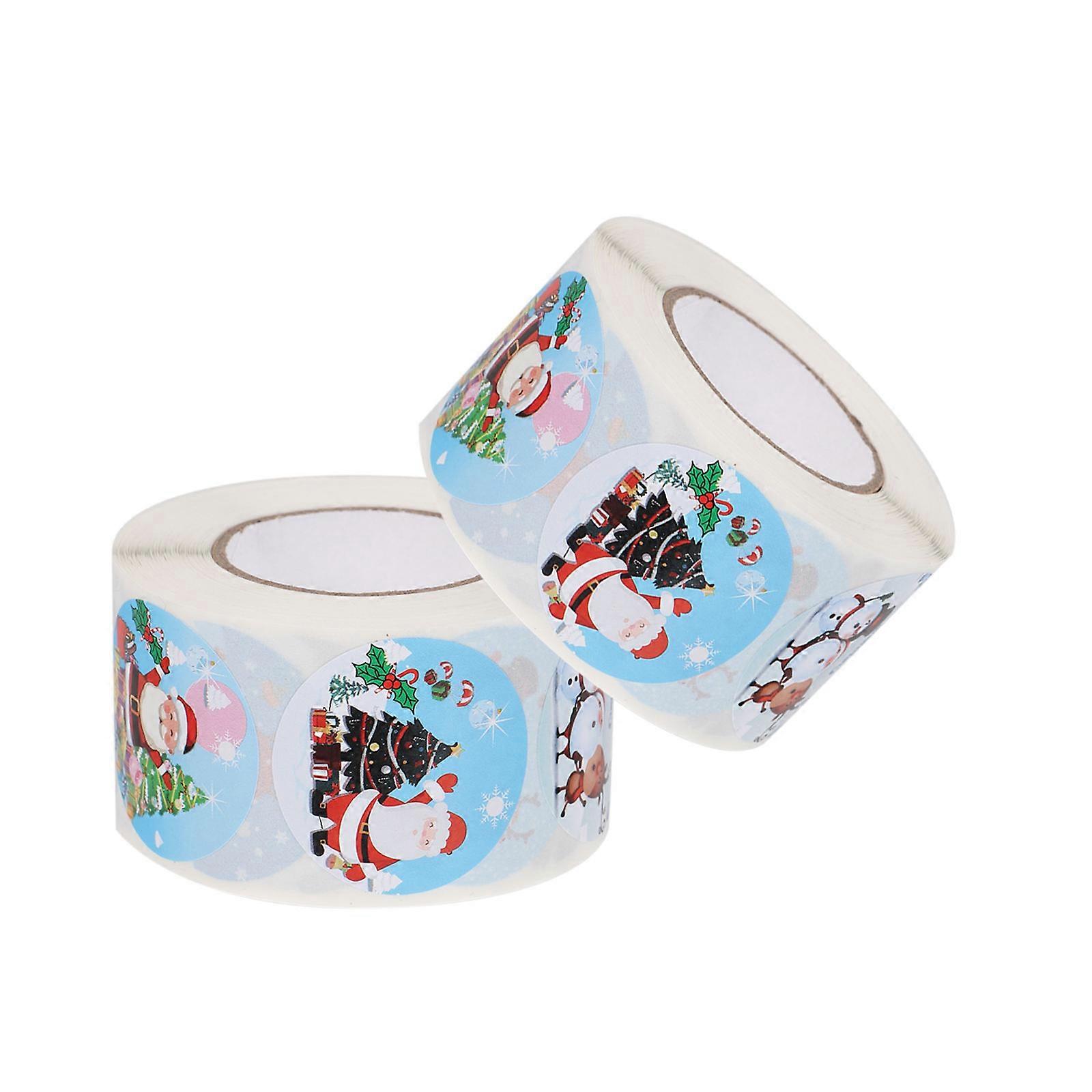 Seal Decals Round Labels Copper Plate Paper 2.75x1.57in DIY Projects For Candy Bag Labels 2 Rolls