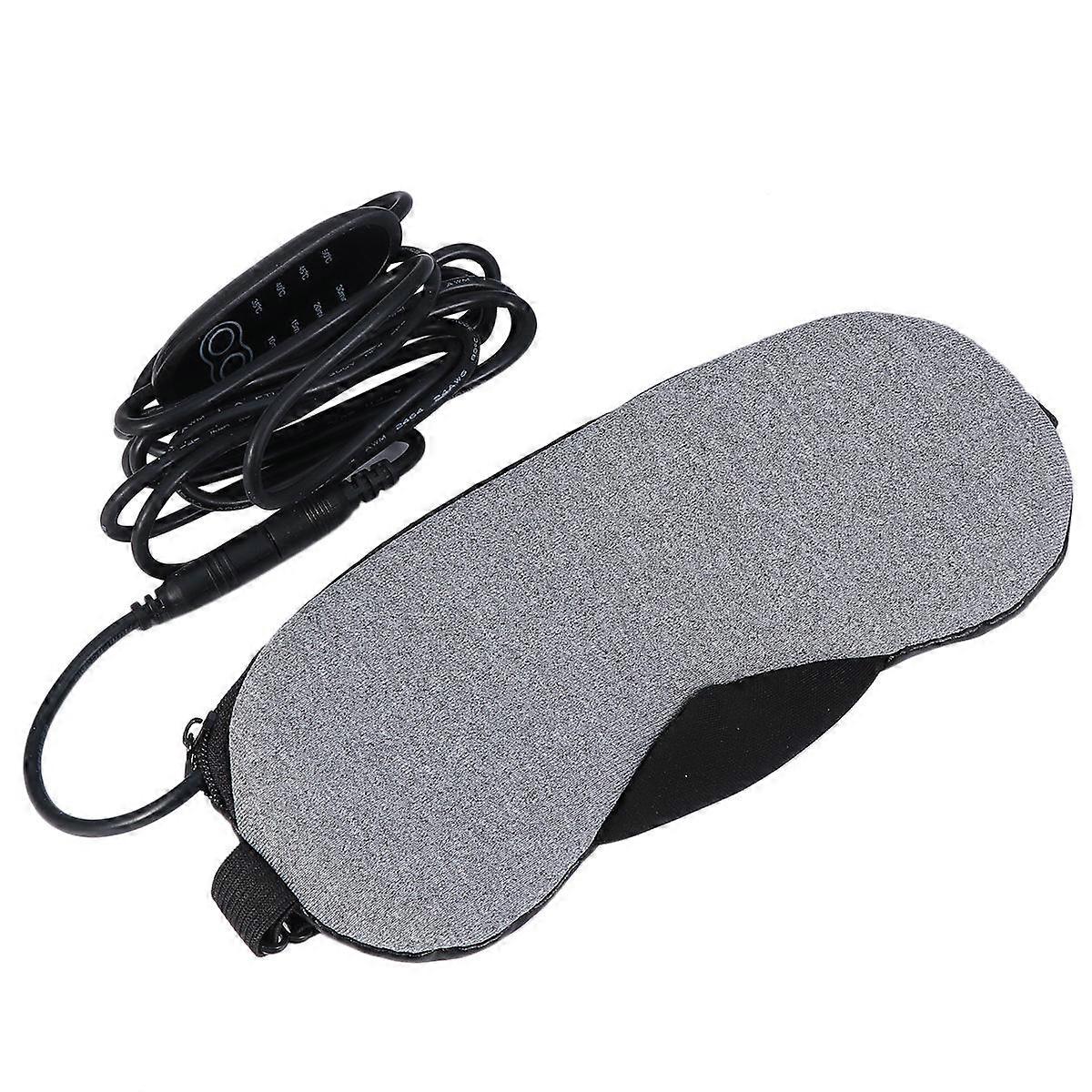 Soft Eye Blindfold Usb Charging Sleep Mask For Home Office Travel Oval Shape Help Sleep 1Pcs