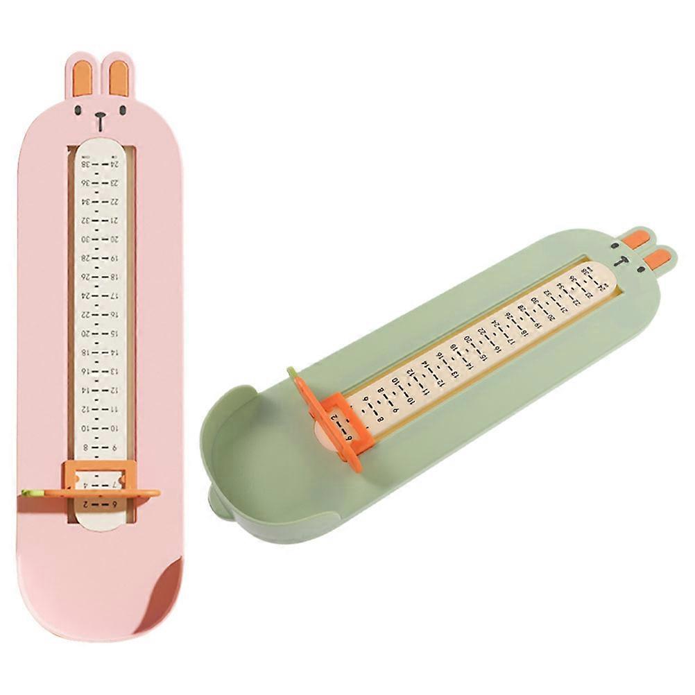 Kids Shoes Measuring Devices Foot Measuring Device For Baby Home Use Green Rectangular