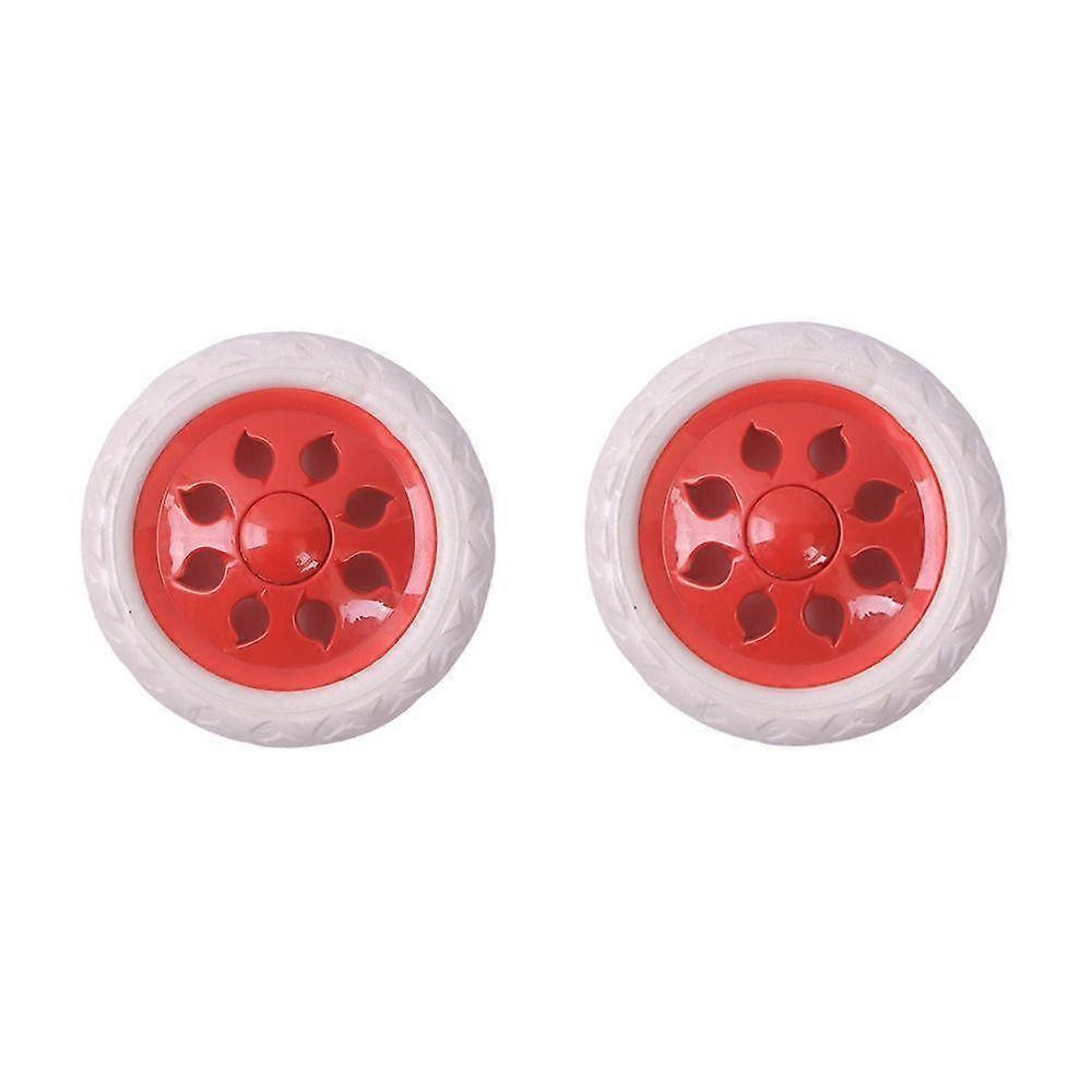 2kpl EVA-rengaspyörä joustava pyörätuolipyörä kestävä matkavaunun pyörä