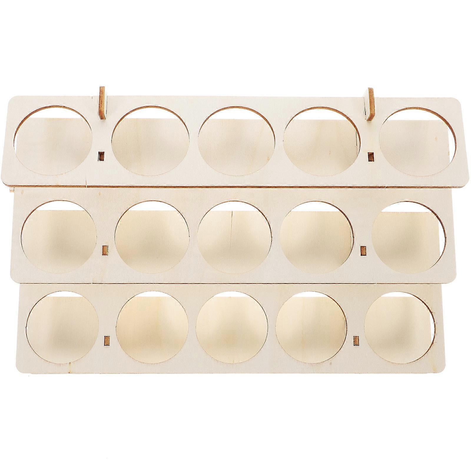 Craft Paint Organizer Rack Rectangular Shape Diy Tool Storage Artists School Use 8.65X5.31X3.54in Brush Organization 1Pack