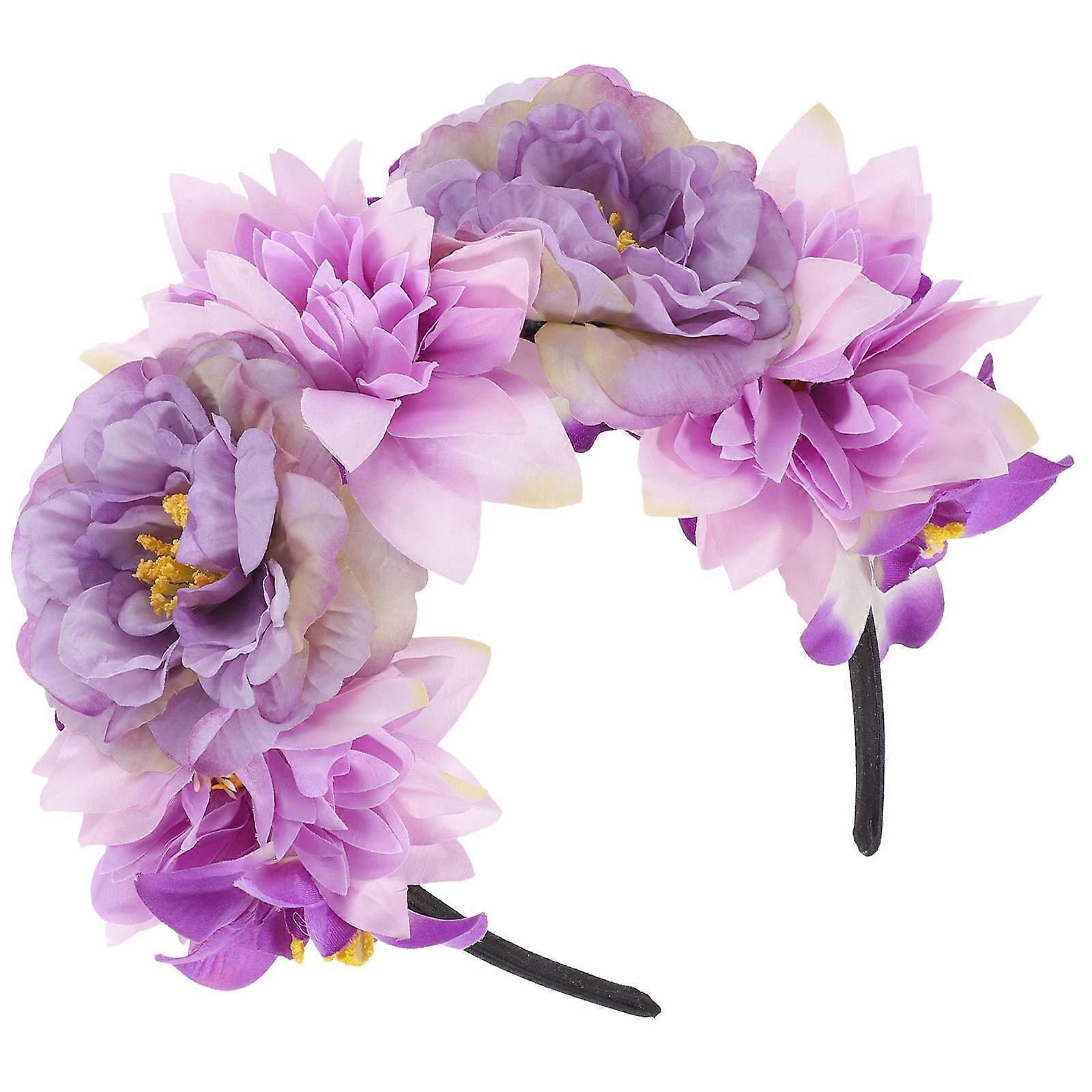 Women Headband Featuring Round Shape Vintage Design For Events And Parties 1Set