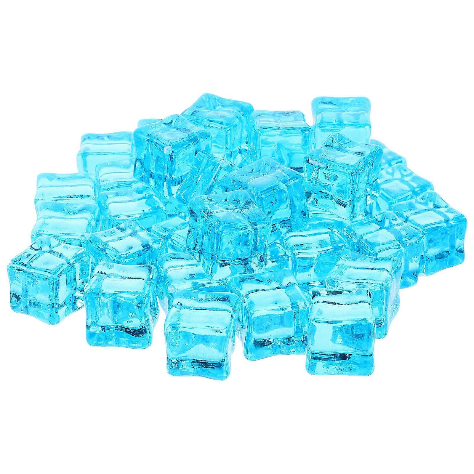 Skyblue Reusable Plastic Ice Cubes for Party Photography Props and Decoration 50pcs
