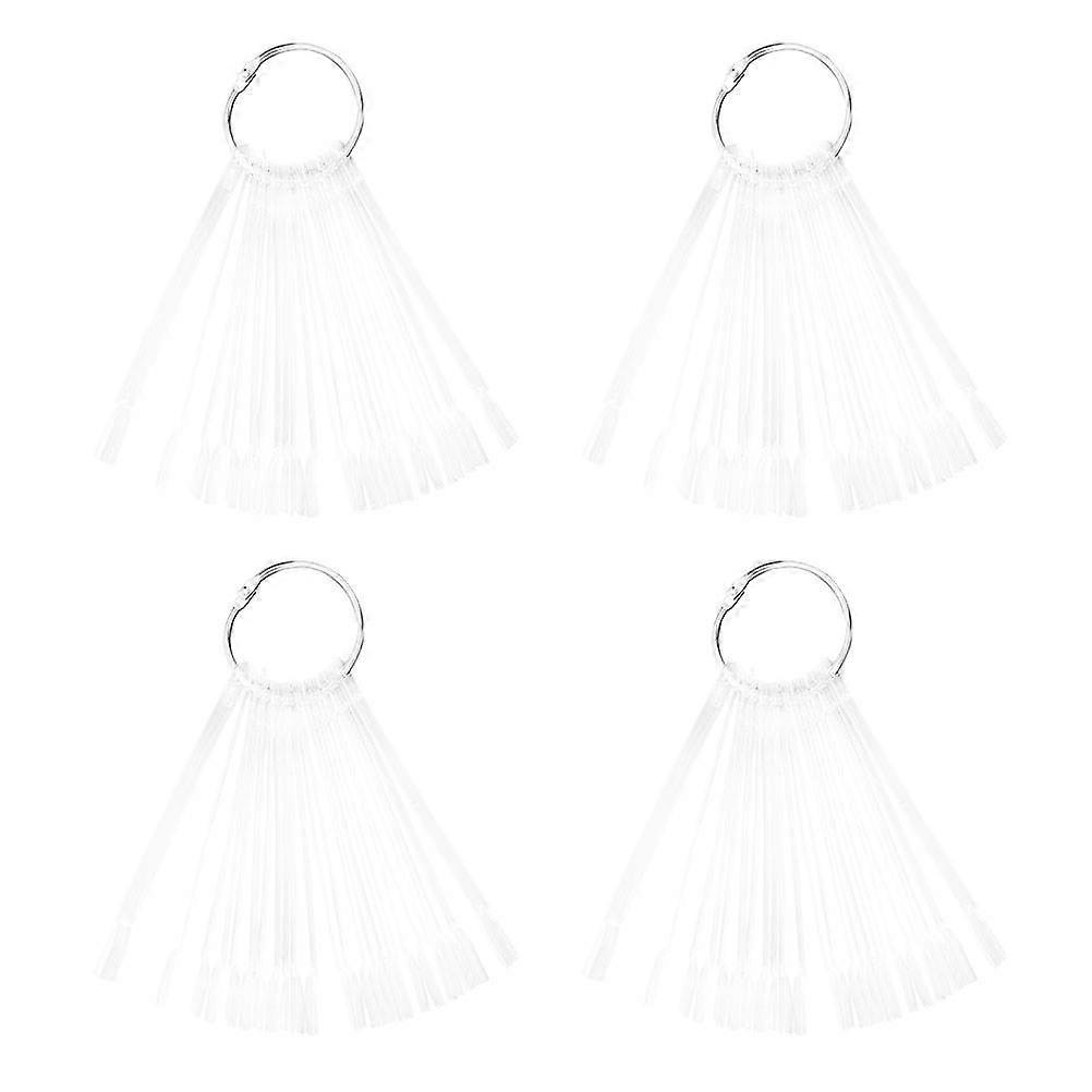 150Pcs Nail Sample Tips Fan-shaped Nail Polish Color Card For Professional Use And Home Use Simple Design Template