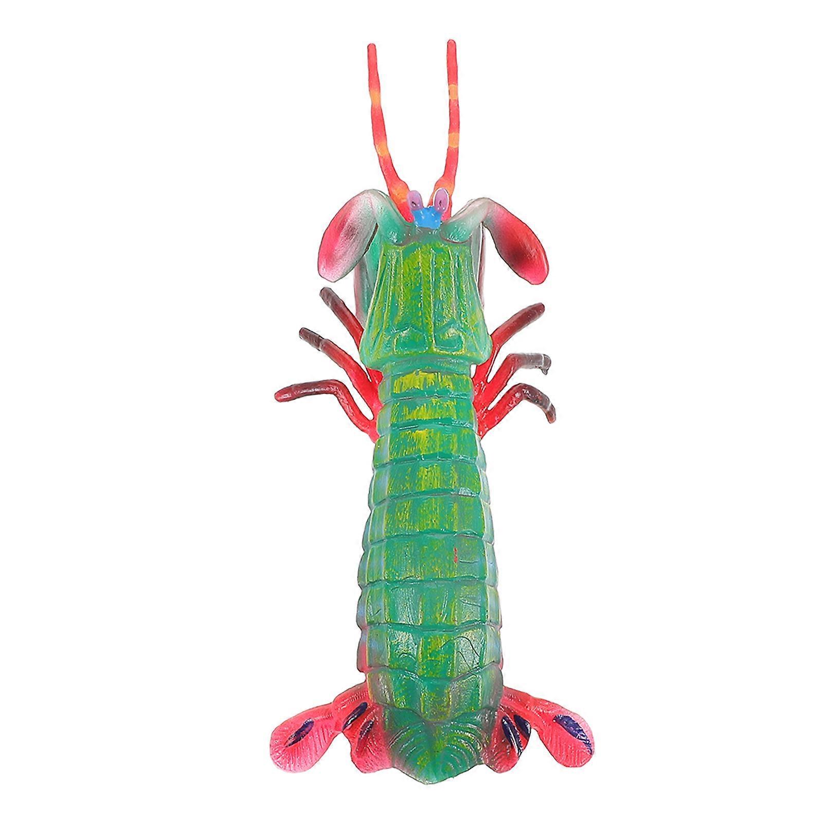 Cognitive Development Marine Animal Mantis Shrimp Figurine For Kids Play .00X6.00X3.50CM Green Plastic 1Set