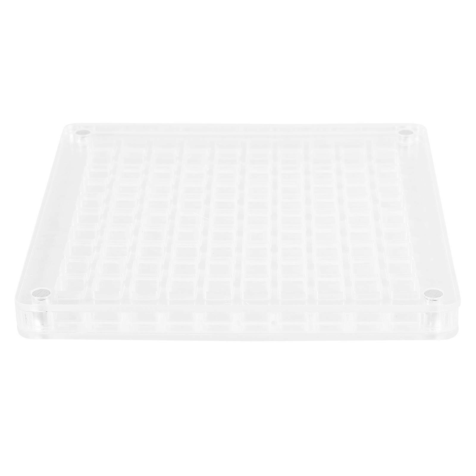Compact Acrylic Seashell Display Box for Gloves White Color with Protective Lid and Scratch Resistance 100cave Size