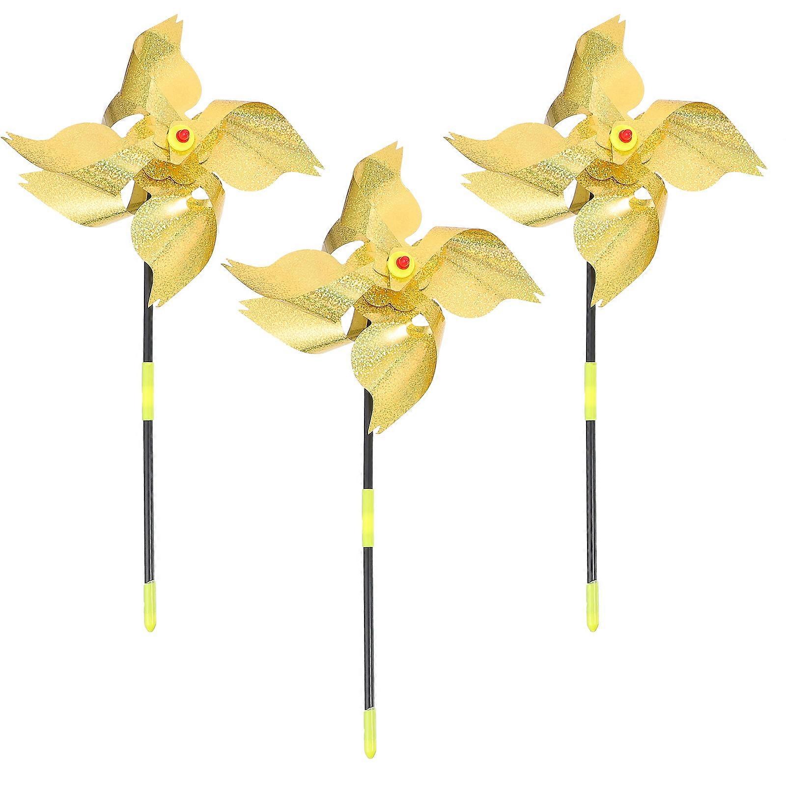 Here's a refined and appealing product description for your **3pcs Colorful Bird Deterrent Windmill Decor**:
**3pcs Colorful Bird Deterrent