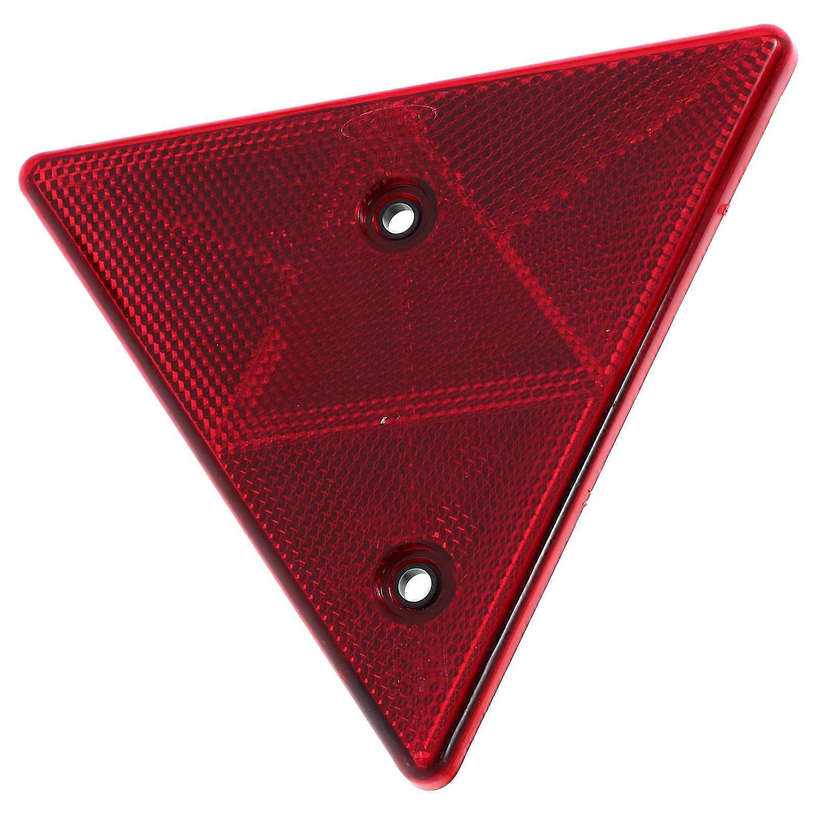 Reflective Triangle Sign for Car Made of Durable Plastic Red Color Ensures Safety in Low Light Conditions