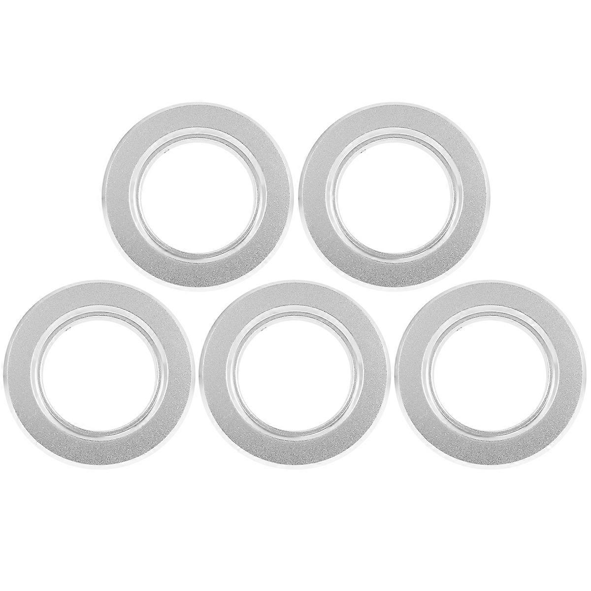 Parakeet Breeding Box Circular Protective Ring Pet Owners Bird Accessories Silver 5Set