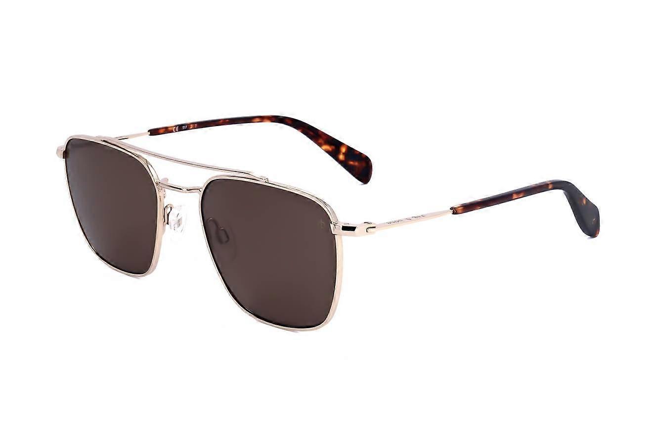 Okulary przeciwsłoneczne Rag & Bone RNB5047/G/S J5G ZŁOTE 53/19/145 MAN