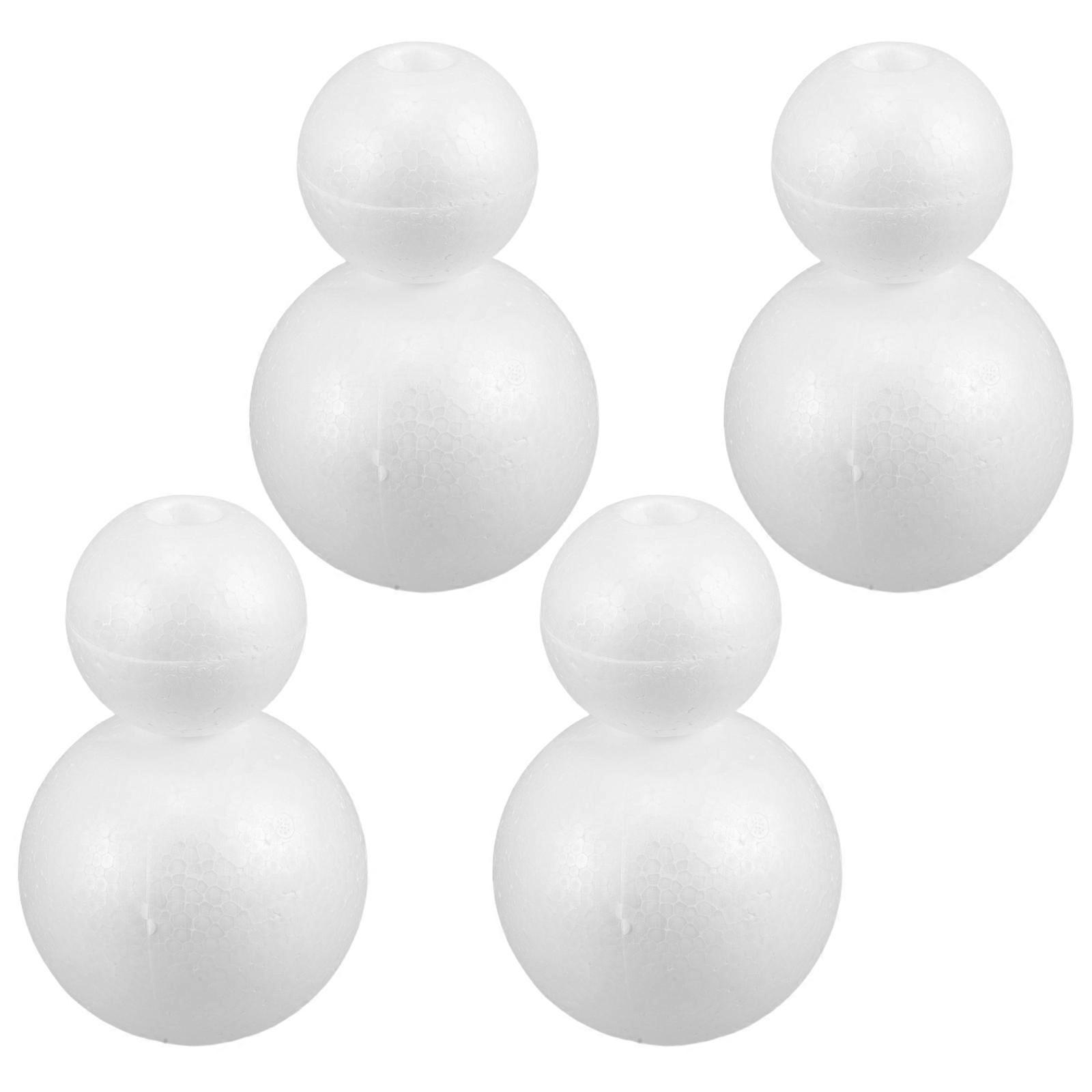 Smooth Foam Balls 8Pcs White Crafting Balls Made Of Durable Polystyrene For DIY Projects And Decorative Arrangements Perfect For