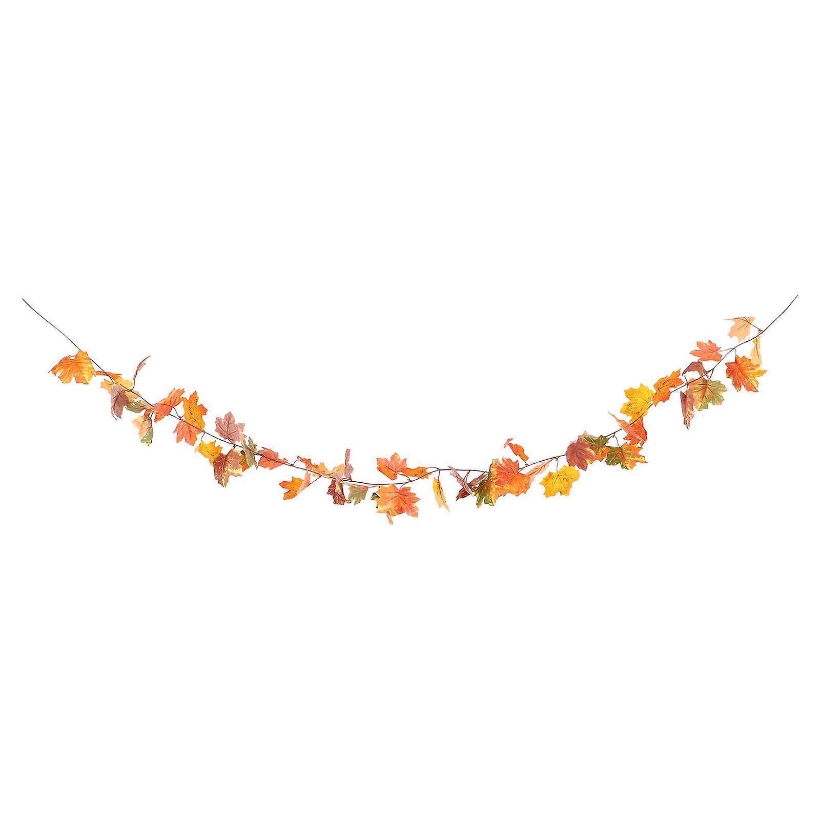 Artificial Maple Rattan Simulation Leaves Vine Decor for Halloween 1Pcs