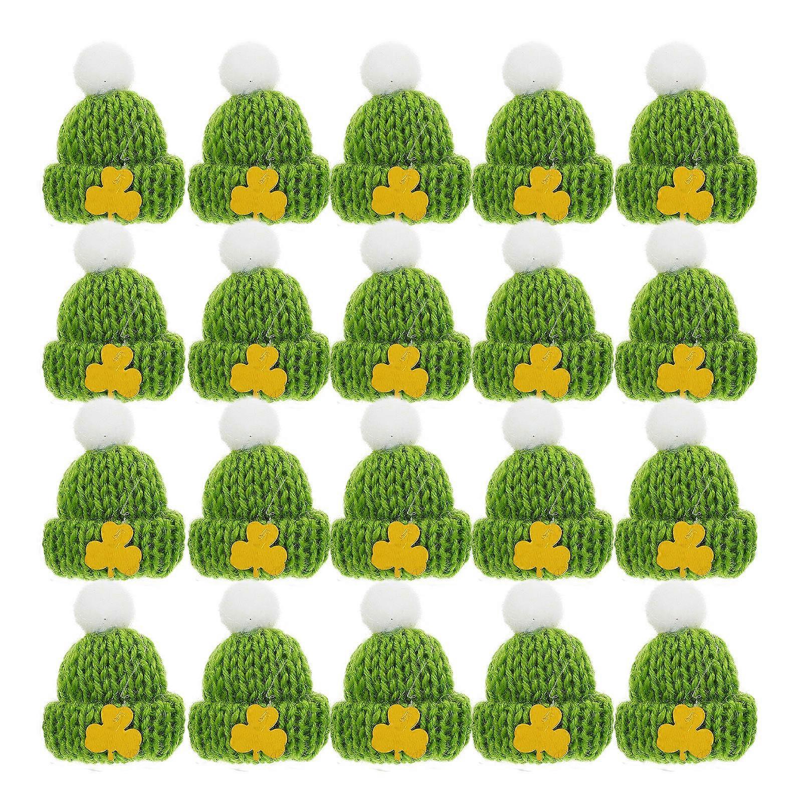 Mini Hats For DIY Decoration Celebrating Saint Patrick's Day Perfect For Craft Enthusiasts And Home Styling In 20Pack