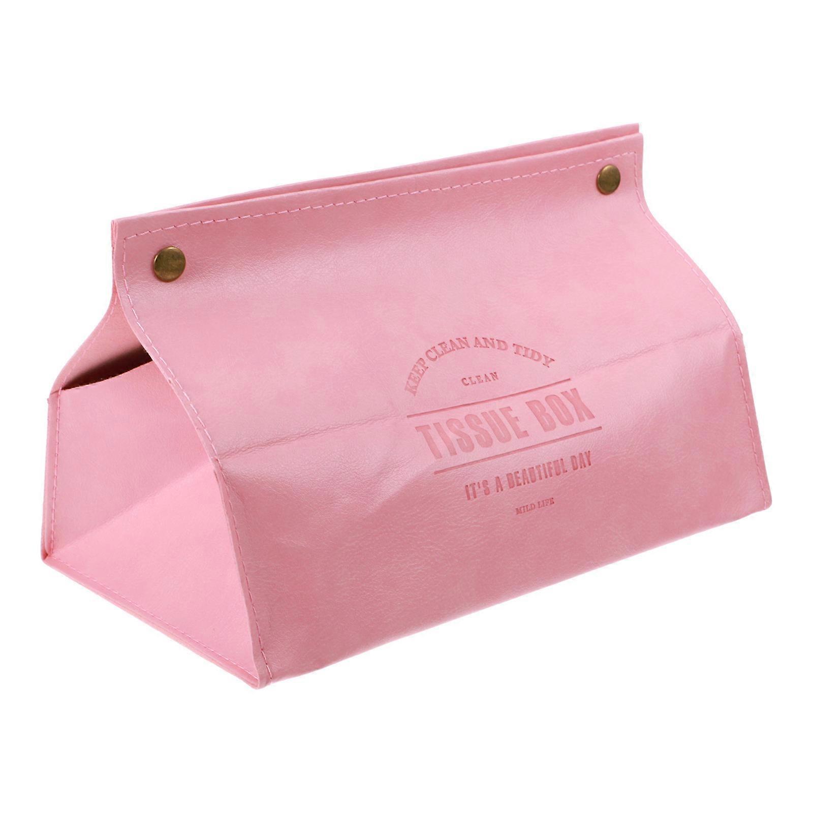 Pu Napkin Storage Box for Home & Car – Elegant, Simple Design Tissue Holder – Easy to Clean, Convenient Napkin Dispenser for Living Spaces