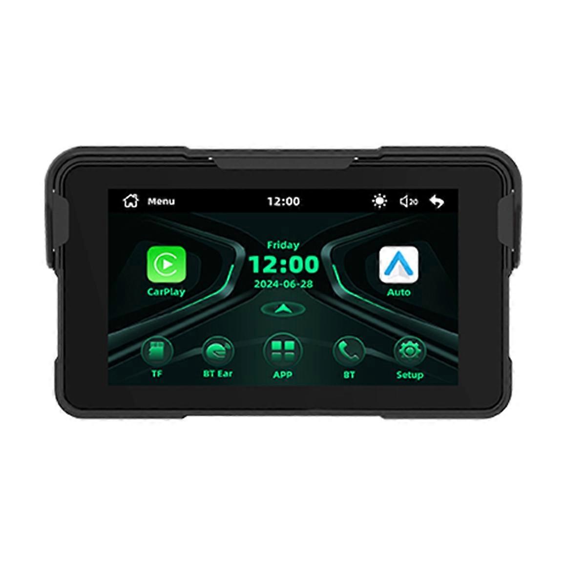 5 Inch Portable Digital Motorcycle Dashboard Motorcycle Navigation Display Screen Wireless CarPlay