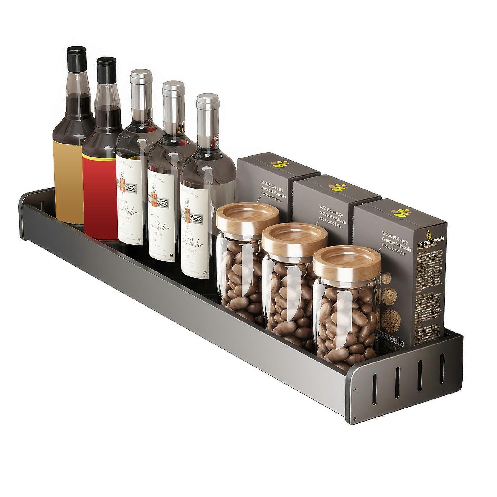 Wall-Mounted Spice Rack Without Drilling 40cm