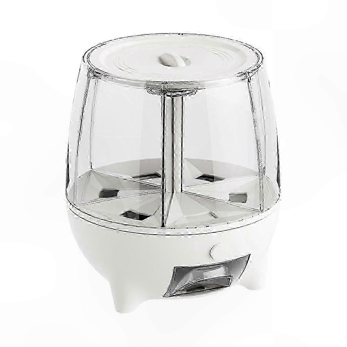 Rotating Kitchen Food Dispenser with Moisture-Proof Seal for Cereal and Snacks Storage Bucket Organizer