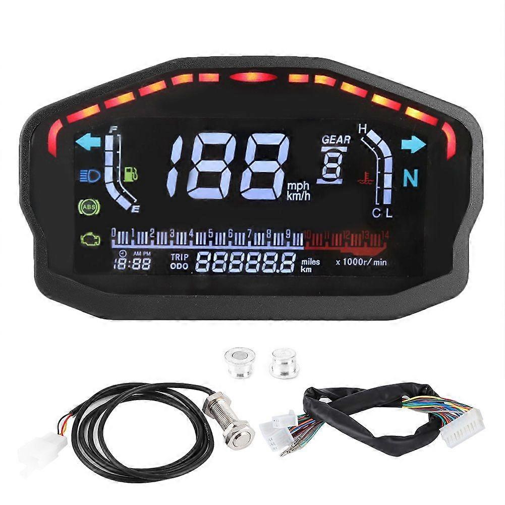Digital Speedometer Odometer Gauge for Motorcycle Refitting