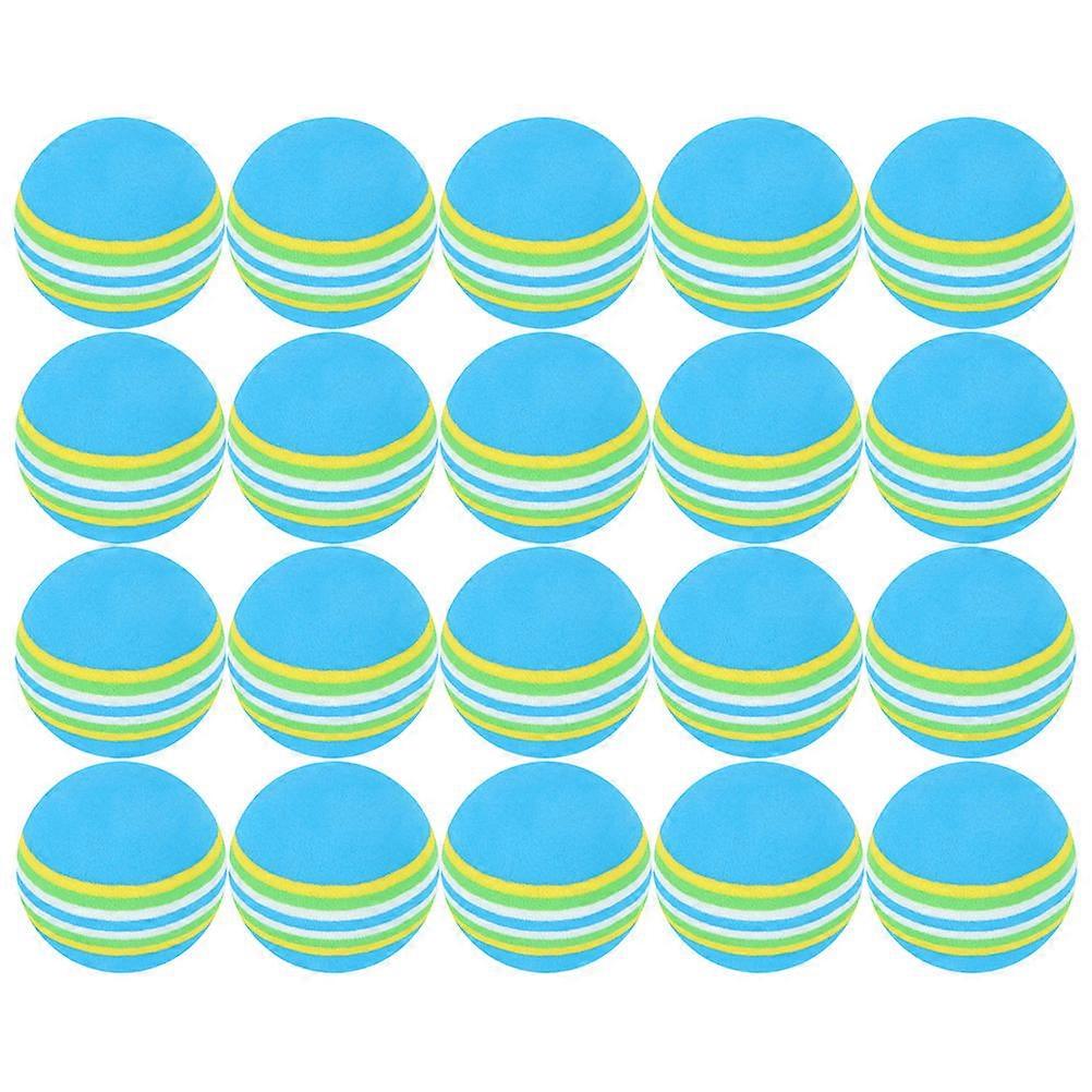 Indoor Practice Plastic Golf Balls Round Shape Durable For Golf Enthusiasts 20Set
