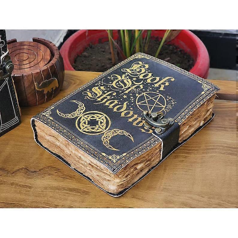 Book Of Shadows leather Notebook Grimoire Leather Journal Magical Spell notebook