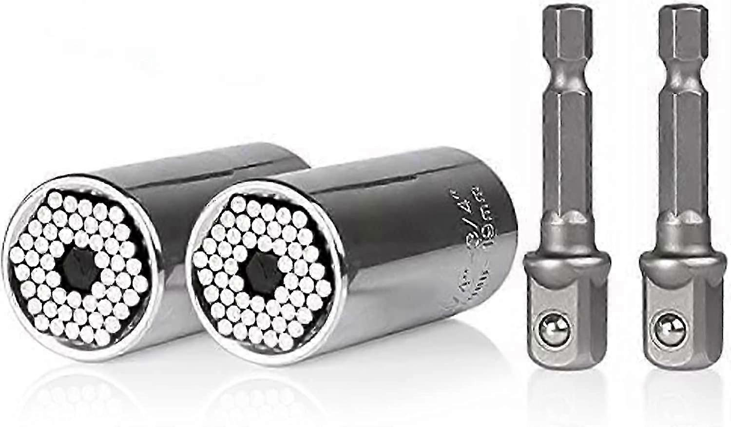 4-Piece Universal Socket Set with Wrench  Handy UK Tool Kit