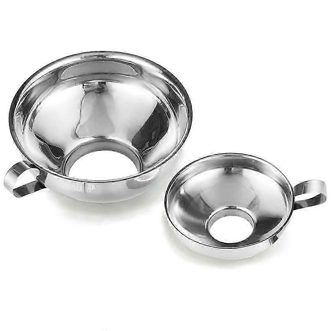 Canning Funnel,2 Pack Stainless Steel Kitchen Funnel Jar Funnel