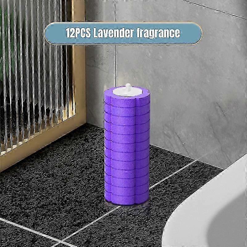 12X Disposable Toilet Brush Set Toilet Bowl Cleaning System Cleaners with Refill