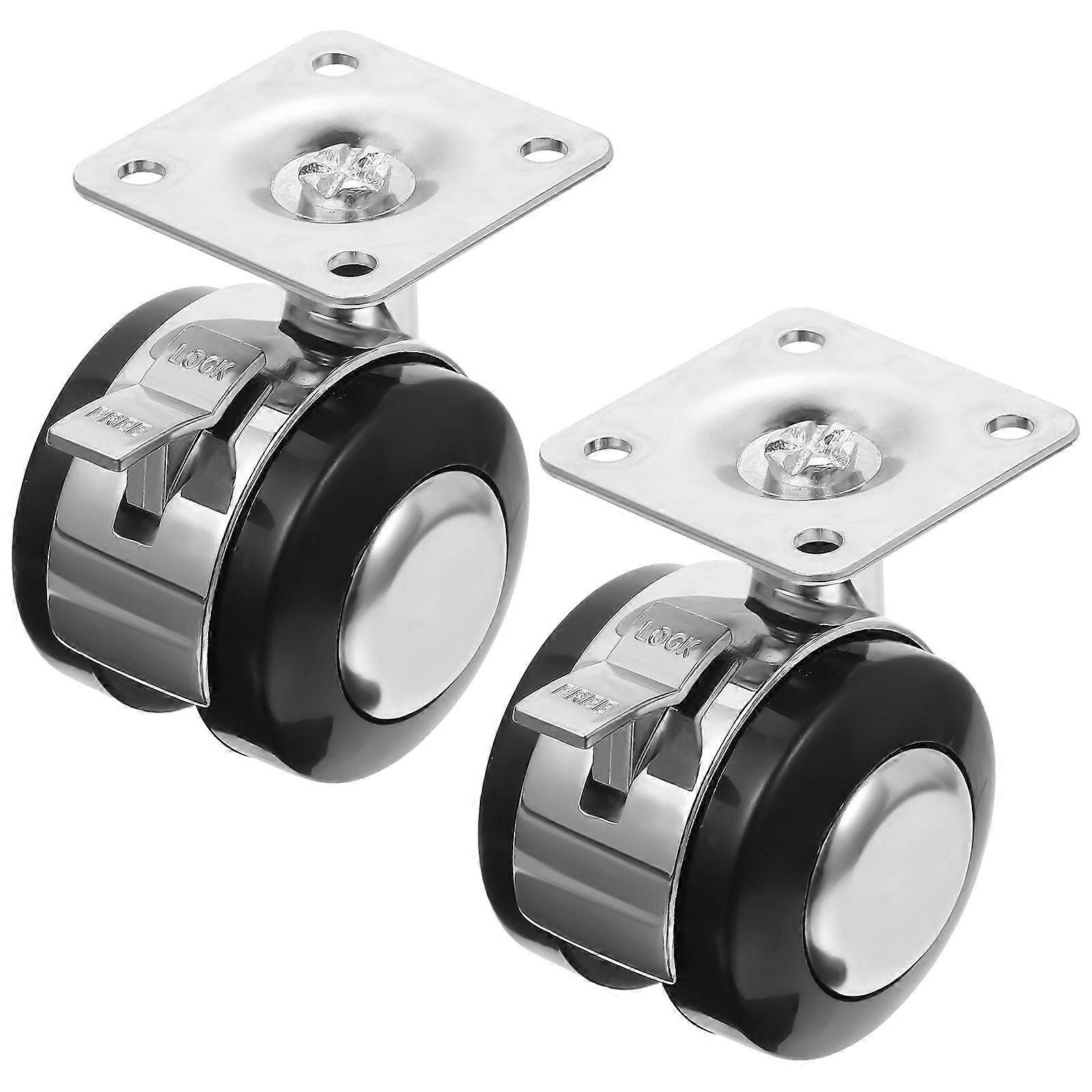 4Pcs Swivel Caster Wheels For Office Chairs Perfect For Quiet Operation On Any Type Of Floor Including Carpeted And Tile