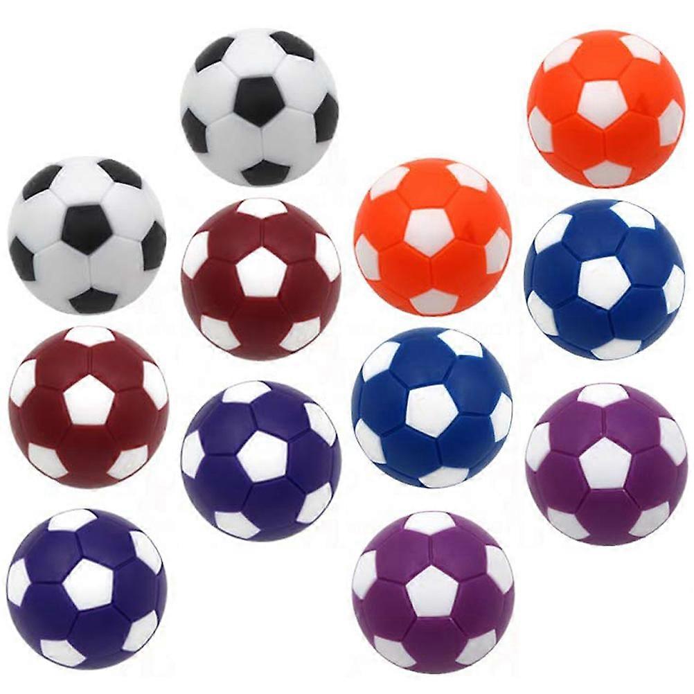 12pcs Replacement Foosball Game Accessories Smooth Frosted Plastic Soccer Balls for Standard Tabletop Football Tables for Adults